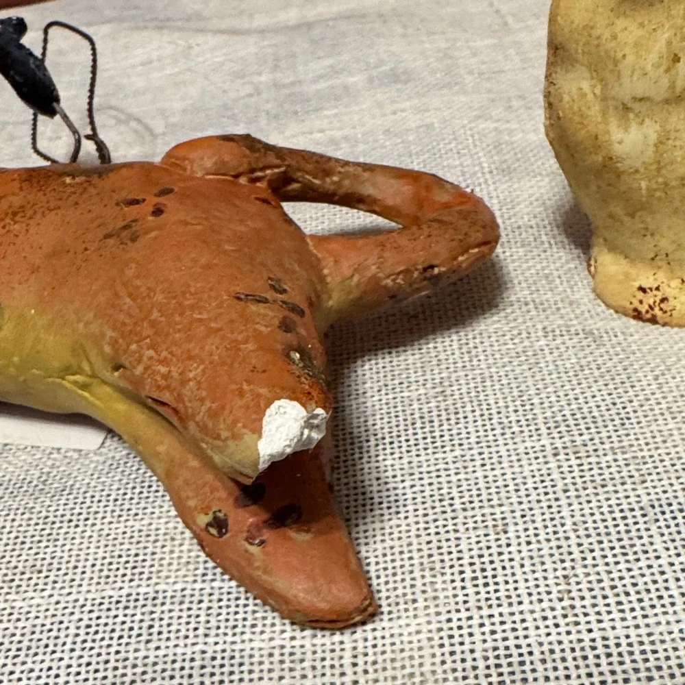 Handcrafted Animal Ornaments Set - Brown and Cream set‎ of 4